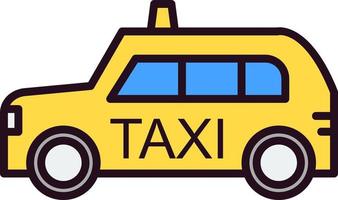 icono de vector de taxi