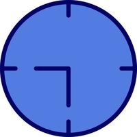 icono de vector de reloj de pared