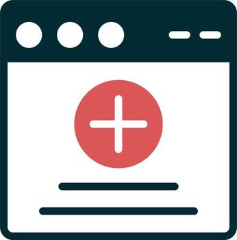icono de vector de navegador web