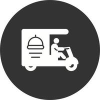 icono de vector de entrega de comida