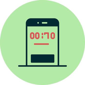 icono de vector de temporizador