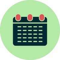 mensual calendario vector icono