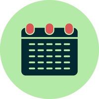 Monthly Calendar Vector Icon