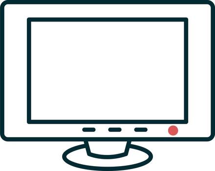 monitor de icono de vector