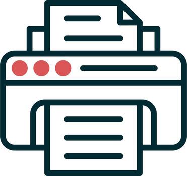 icono de vector de impresora