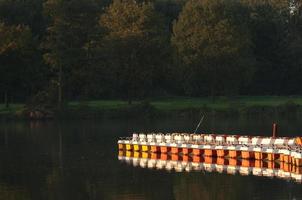 pequeño lago en westfalia foto