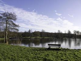 lago en el alemán Munsterland foto