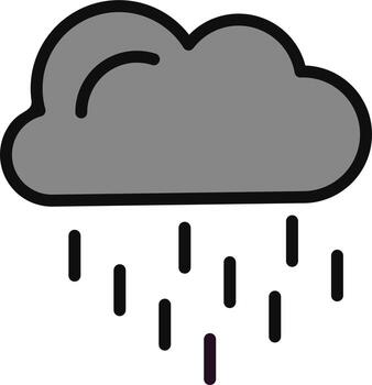 icono de vector de nube