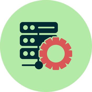 base de datos gestión vector icono