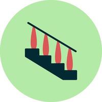 icono de vector de escaleras