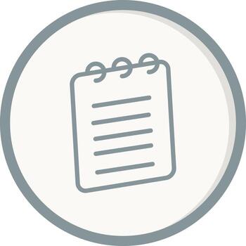 Notepad Vector Icon