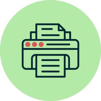 icono de vector de impresora