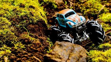 Minahasa, Indonesia  saturday, 10 December 2022, Amazing Monster Off-road Car Toy photo