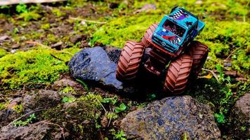 Minahasa, Indonesia  saturday, 10 December 2022, Amazing Monster Off-road Car Toy photo