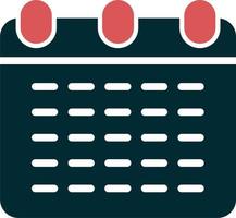 Monthly Calendar Vector Icon