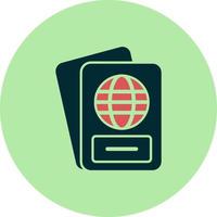 icono de vector de pasaporte