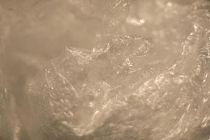Texture of plastic bag. Transparent polyethylene. photo