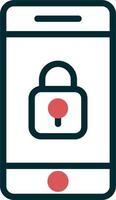 Mobile Security Vector Icon