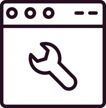 icono de vector de navegador web