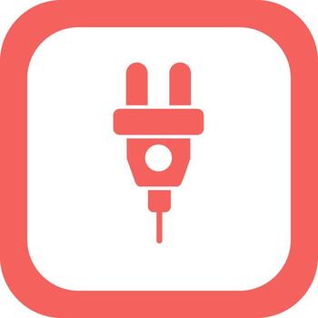 icono de vector de enchufe