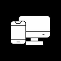 Computer To Mobile Vector Icon Design