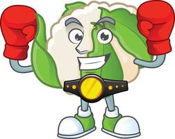 Cauliflower cartoon character style vector