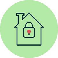 hogar seguridad vector icono