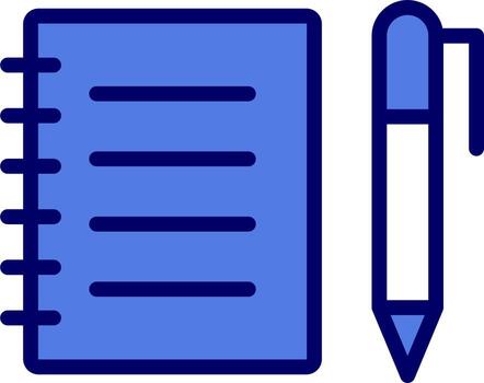 icono de vector de cuaderno