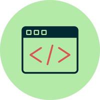 icono de vector de codificación web