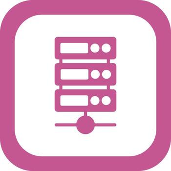 icono de vector de servidor de datos