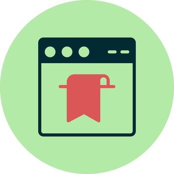 icono de vector de navegador web