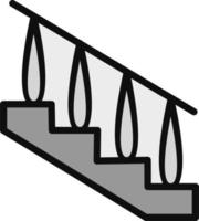 icono de vector de escaleras