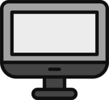 icono de vector de pantalla de monitor