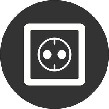 icono de vector de enchufe