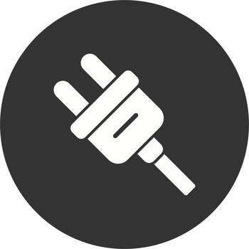 icono de vector de enchufe