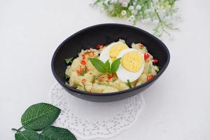 mashed potatoes with eggs as a background photo