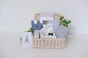 cute baby hampers as a background photo