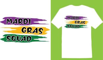 Mardi Gras Squad T-shirt vector