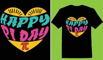 Happy Pi Day T-shirt vector