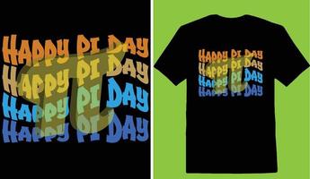 Happy Pi Day T-shirt vector