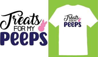 Treats For My Peeps T-shirt vector