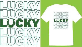 St Patricks Day Lucky T-shirt vector