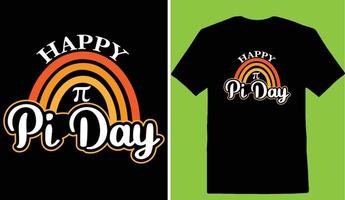 Happy Pi Day T-shirt vector