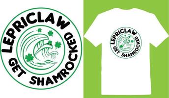 Lepriclaw Get  Shamrocked  St-Patricks-Day T-shirt vector