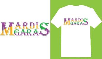 Mardi Garas T-shirt vector