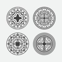 Set of Vintage Decorations Elements. Flourishes Calligraphic Ornaments and Frames. vector