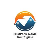 real estate building home logo and symbol vector