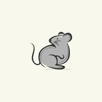 ratón logo. icono diseño. modelo elementos, esquema logo vector