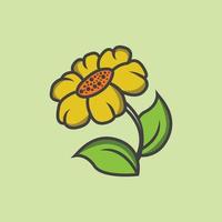flower icons with in the green background .Trendy flower icons and modern flower symbols vector