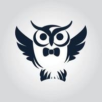 Owl logo vector in modern colorful logo design